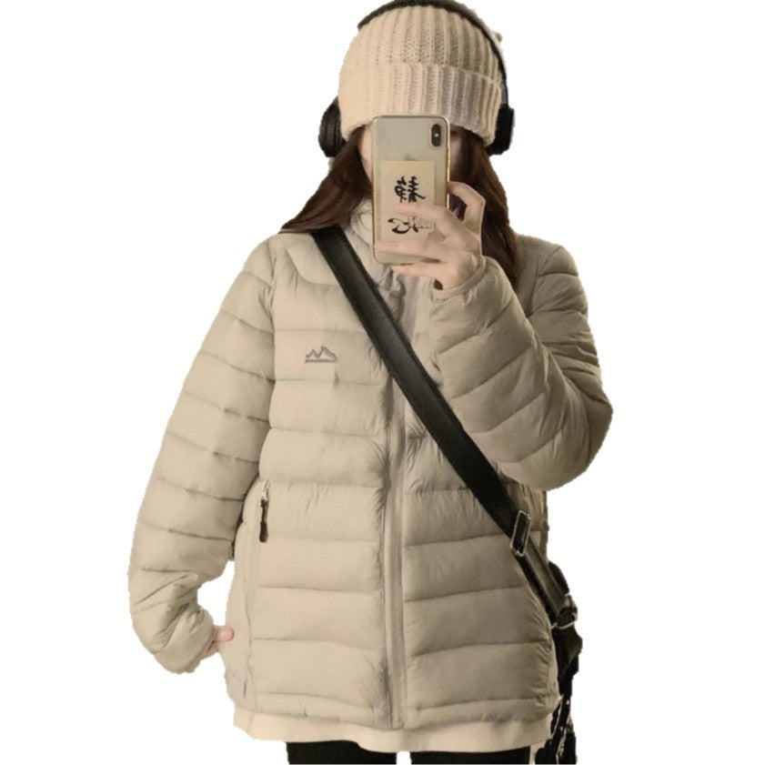 Damen Wattierte Outdoor-Jacke mit praktischen Reißverschlusstaschen und hohem Kragen Drune