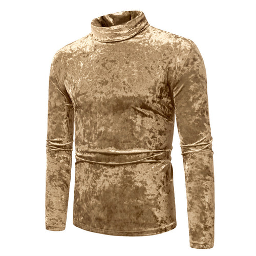 Herren Samt-Rollkragenpullover mit elegantem Design Drune
