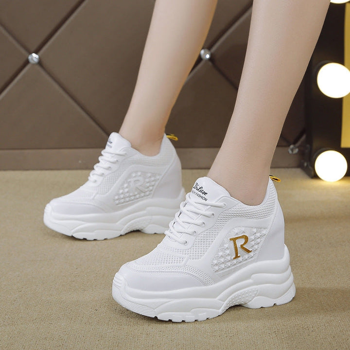 Damen Chunky Sneakers mit atmungsaktiver Mesh-Oberfläche und leichtem Komfort Drune
