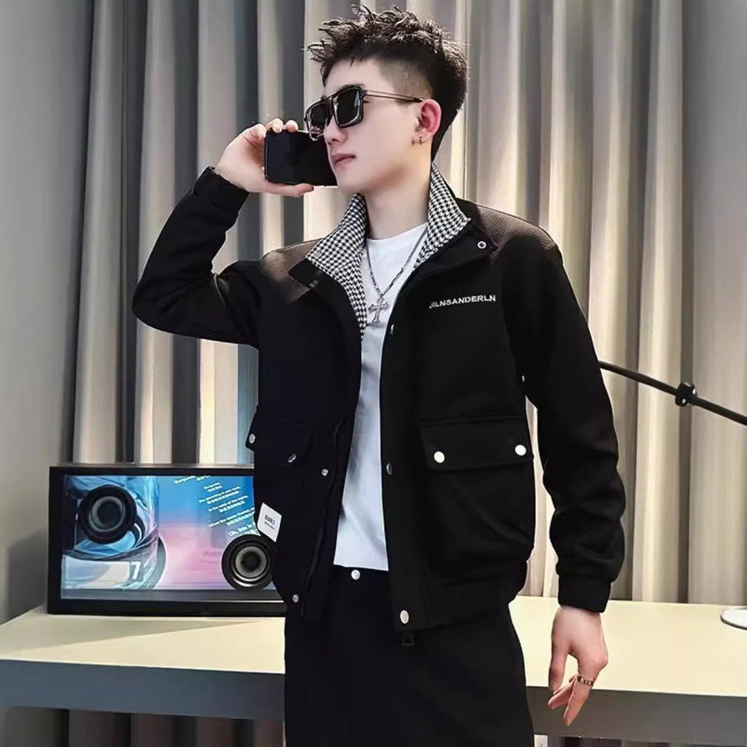 Herren lässige Utility-Jacke mit innovativen Details und praktischem Design Drune