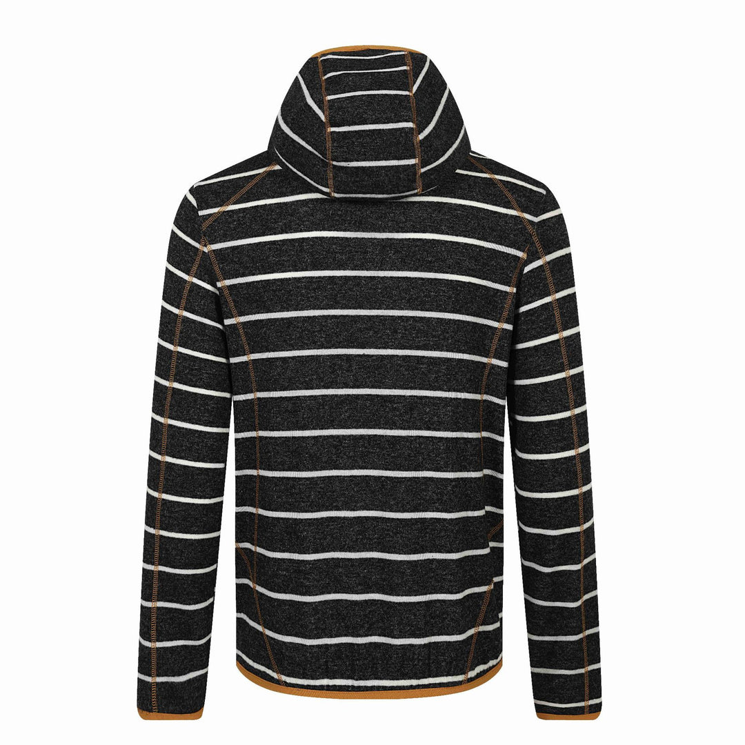 Unisex Gestreifter Strick‑Halbkragenpullover mit Raglanärmeln Drune