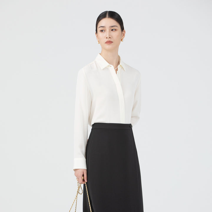 Damen Elegante Leichte Stoff Drune