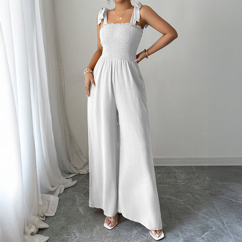 Damen Maxi-Kleid mit raffiniertem Rüschendesign und elastischem Oberteil Drune