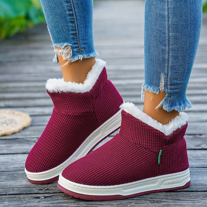 Damen gefütterte Stiefeletten mit elastischem Halsausschnitt Drune