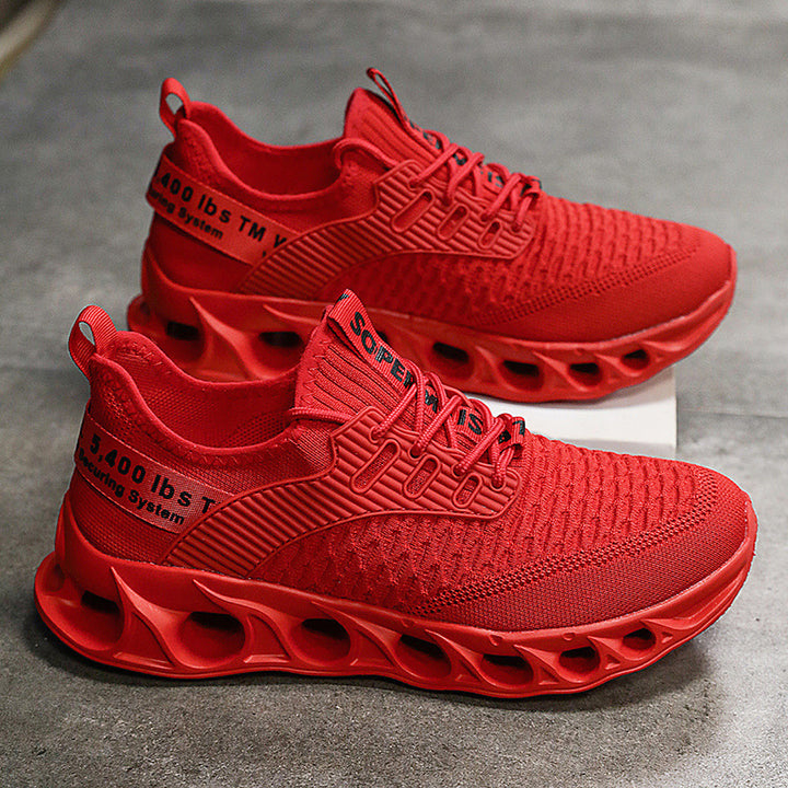 Unisex Performance-Sneaker mit innovativer gelochter Luftsohle und gestricktem Obermaterial Drune