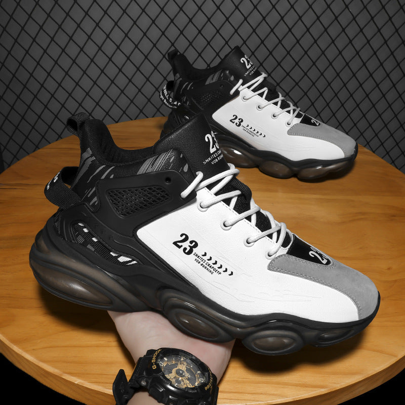 Herren Gefütterte Chunky-Sneaker mit sichtbarer Luftkissen-Zwischensohle und Teddyfutter Drune