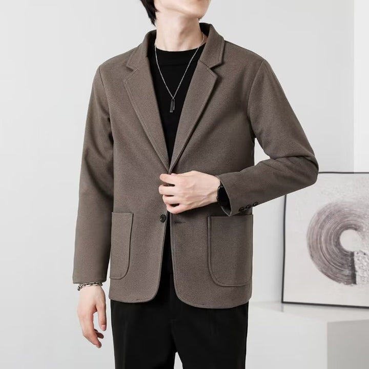 Herren Stylish Casual Blazer mit Klappkragen Drune