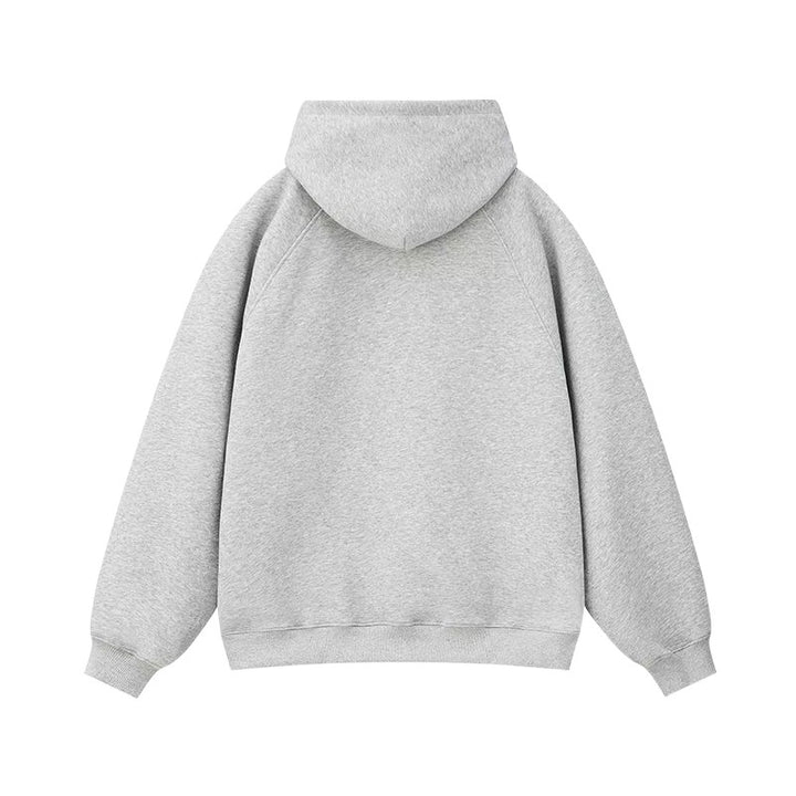 Unisex Gefütterter Oversized Kapuzenpullover mit Kängurutasche Drune