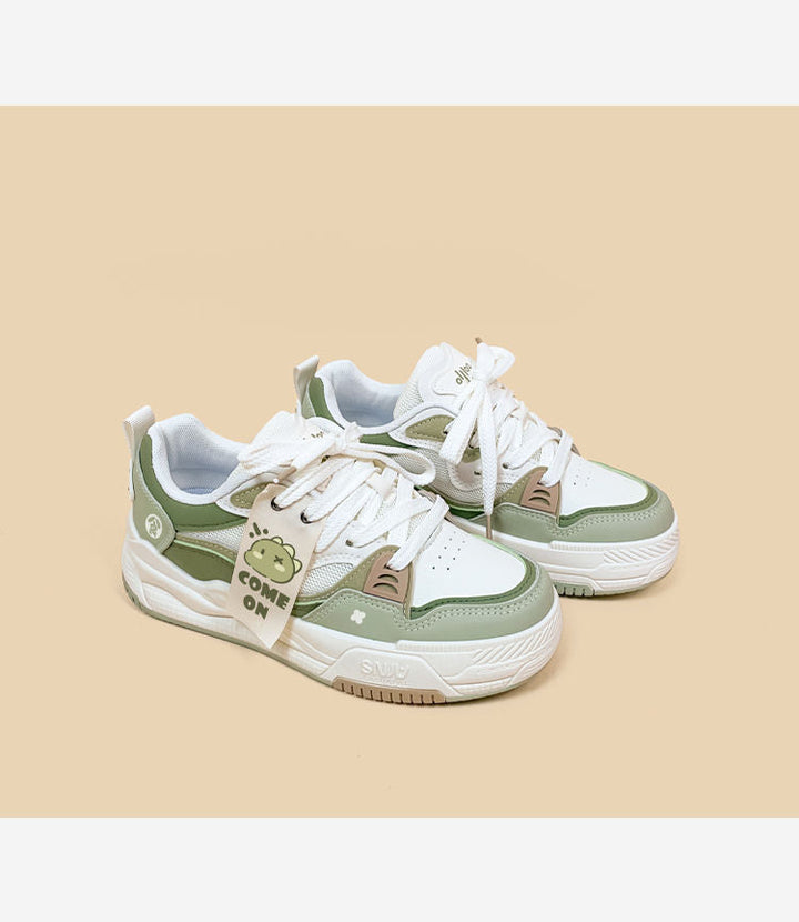 Damen sportliche Sneaker mit trendigem Design und atmungsaktivem Obermaterial Drune