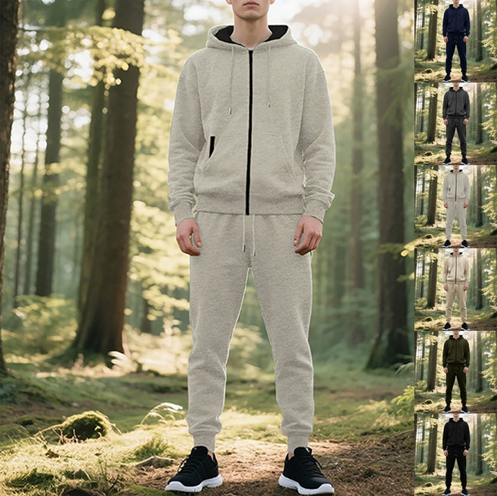 Herren sportlicher Hoodie und Jogginghose Set Drune
