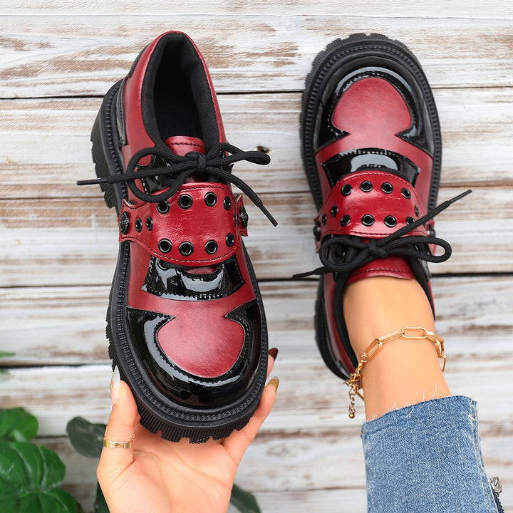 Damen Modische und bequeme Schnürschuhe Drune