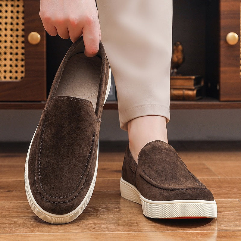 Herren Bequeme Wildleder Slipper Drune