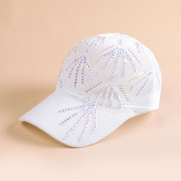 Damen Sportliche Trucker-Cap mit funkelnden Pailletten und atmungsaktiver Netzstruktur Drune