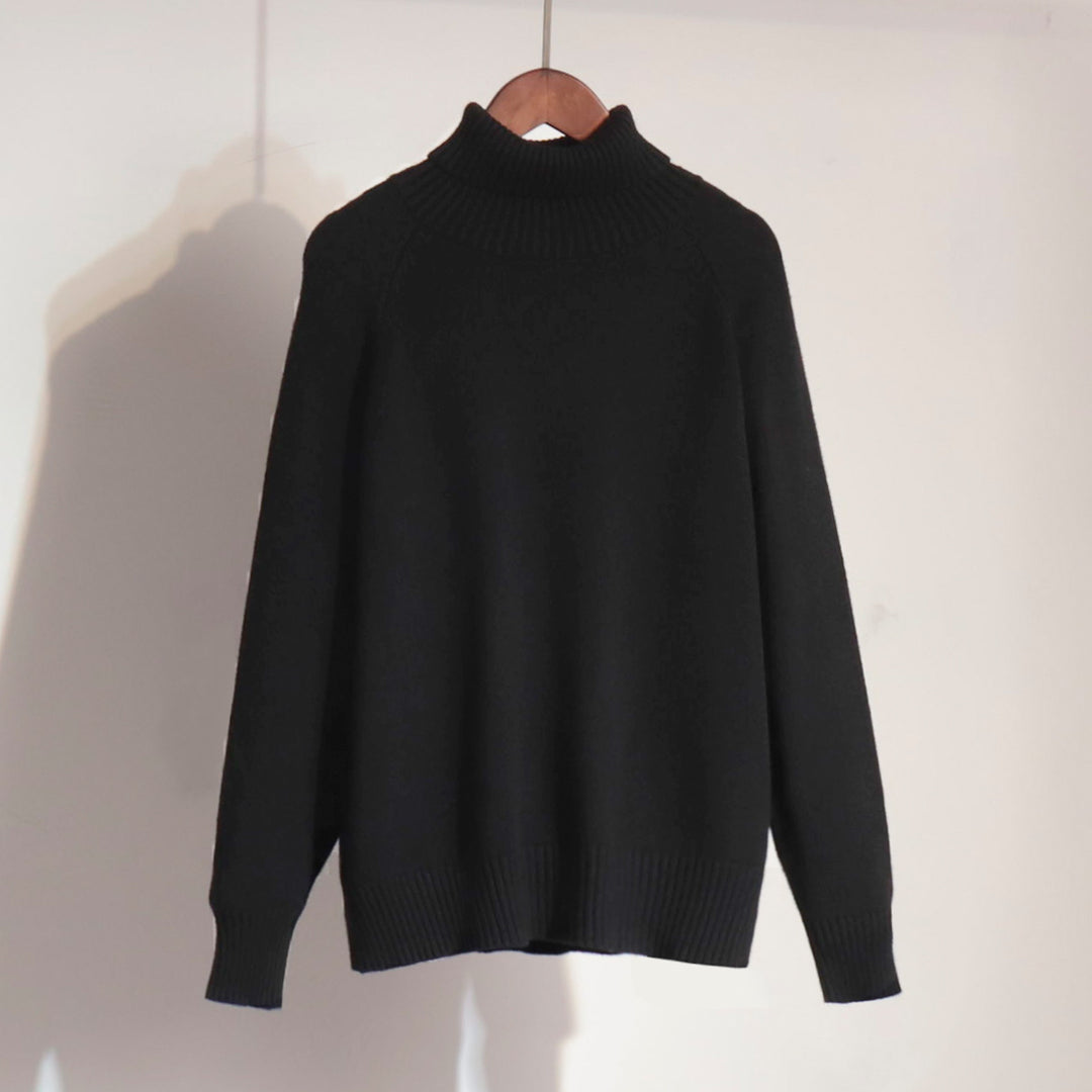 Damen Feinstrickpullover mit hohem Kragen Drune