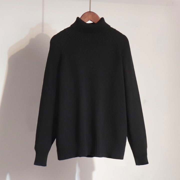 Damen Feinstrickpullover mit hohem Kragen Drune