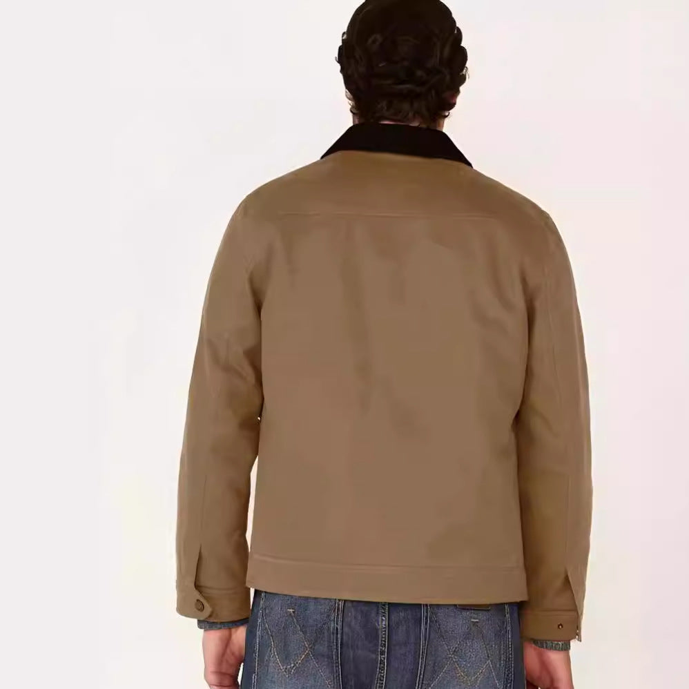 Herren lässige Utility-Jacke mit praktischen Taschen und robustem Design Drune
