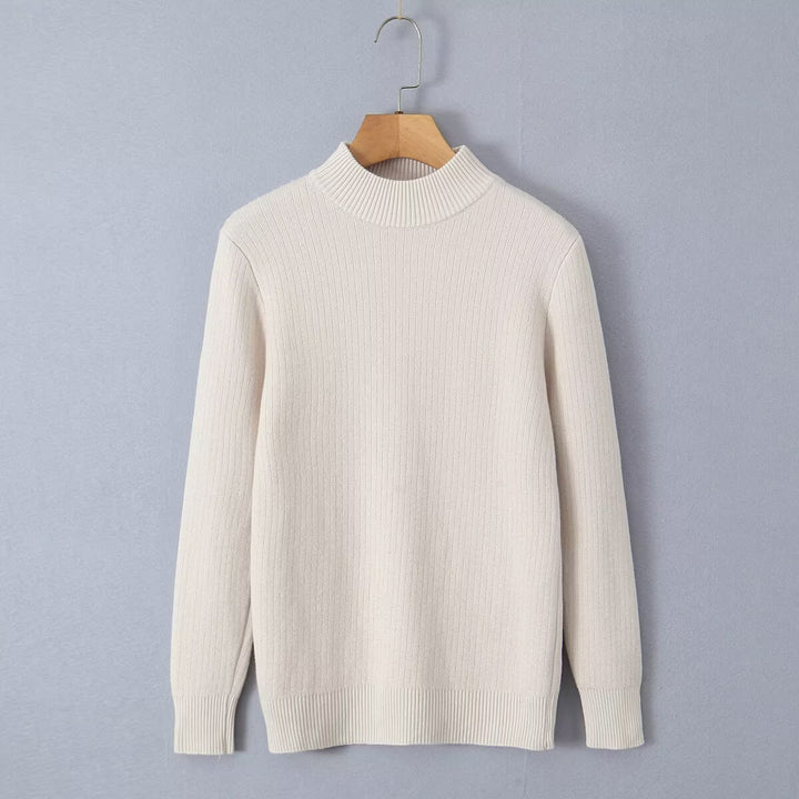 Damen Feinstrickpullover mit Stehkragen Drune
