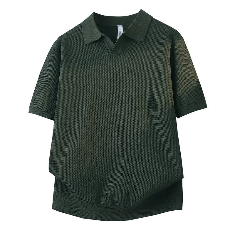 Damen Kurzarm Poloshirt mit strukturiertem Design Drune