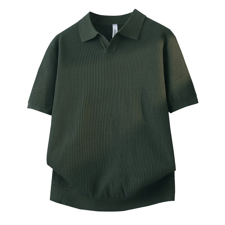 Damen Kurzarm Poloshirt mit strukturiertem Design Drune