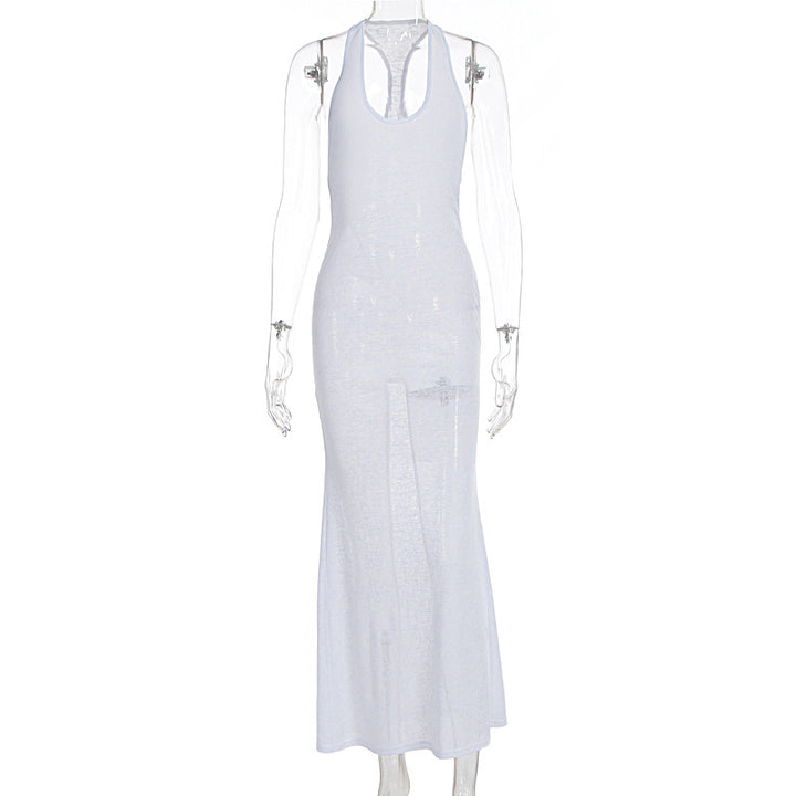 Damen Maxikleid mit elegantem Rücken-Ausschnitt Drune