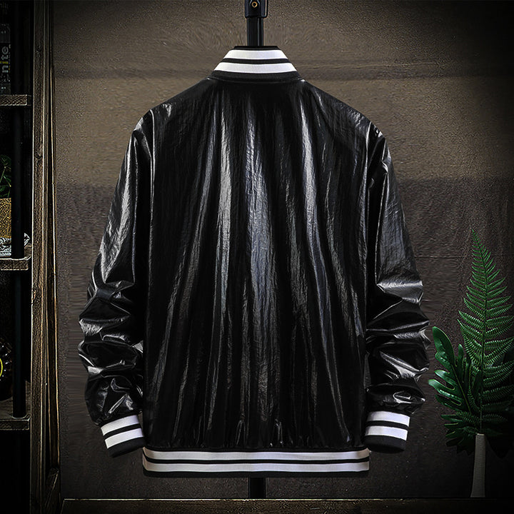 Herren Modische Übergangsjacke mit hochglänzendem Obermaterial Drune