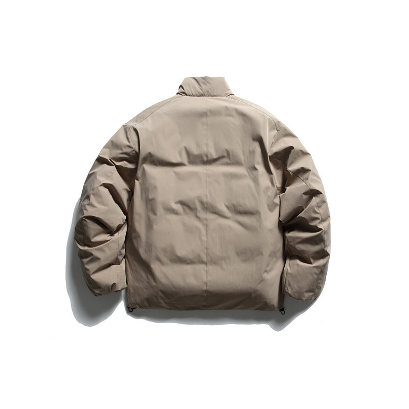 Herren Isolationsjacke im Boxy‑Schnitt mit Stehkragen, Raglanärmeln und Zwei‑Wege‑Reißverschluss Drune