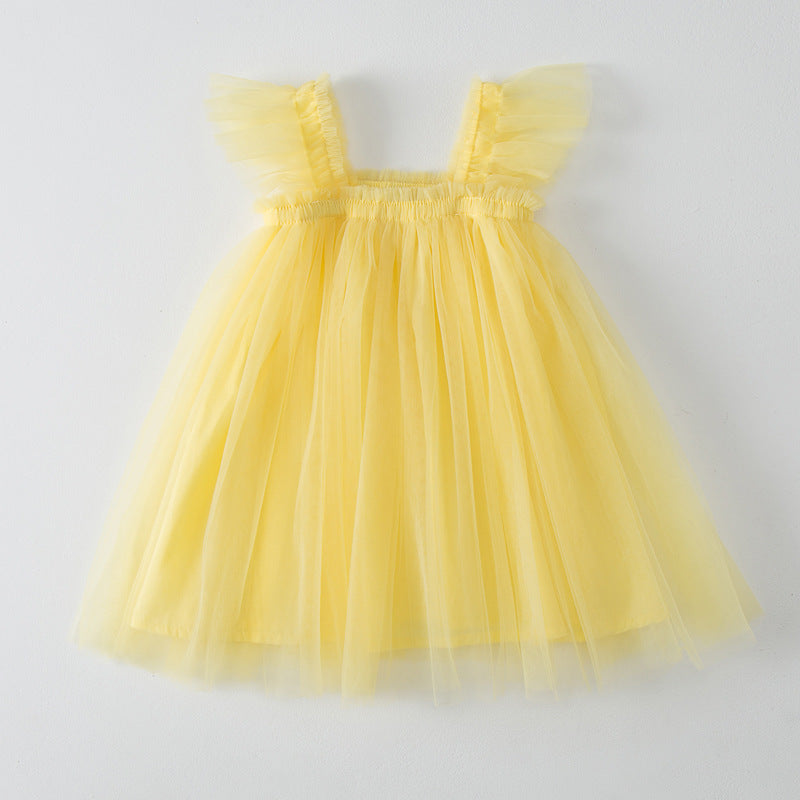 Damen Tüll Kleid Drune