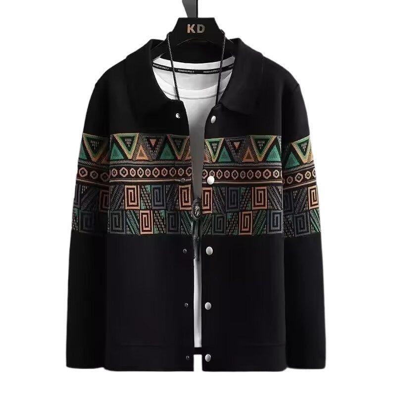 Damen Jacke mit einzigartigem geometrischem Muster Drune