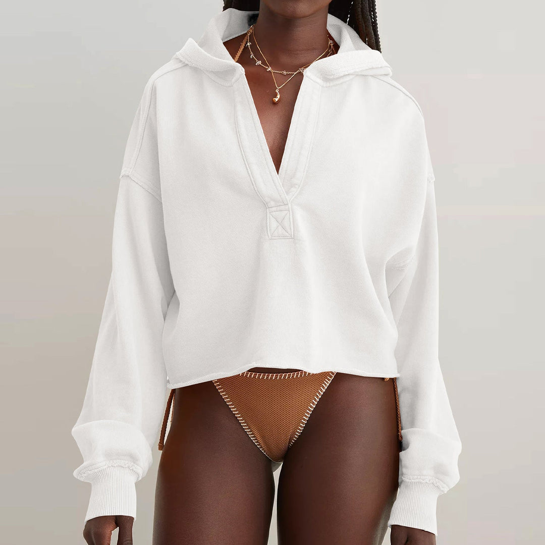 Damen Oversized Kapuzenpullover Drune