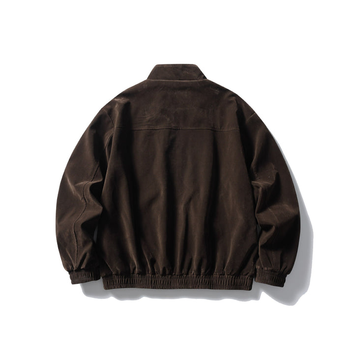 Herren Boxy Field-Blouson aus robustem Canvas mit hohem Stehkragen Drune
