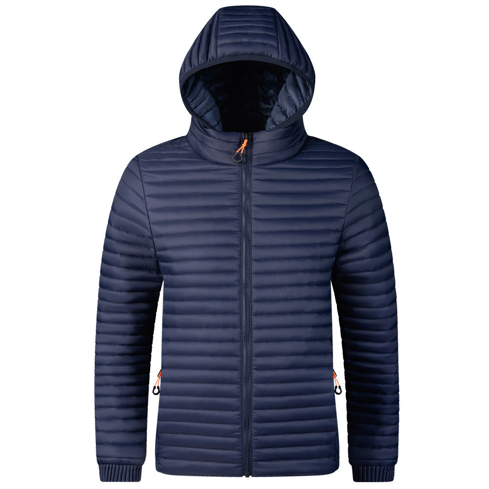 Herren Moderne Steppjacke mit Kapuze Drune