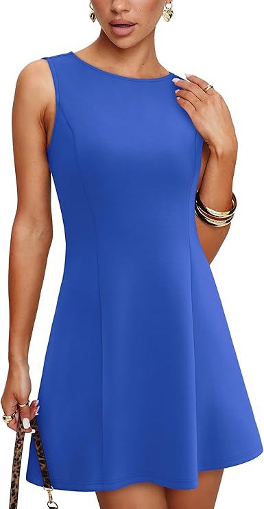 Damen A-Linien Kleid aus hochwertigem Stoff mit ergonomischem Schnitt Drune