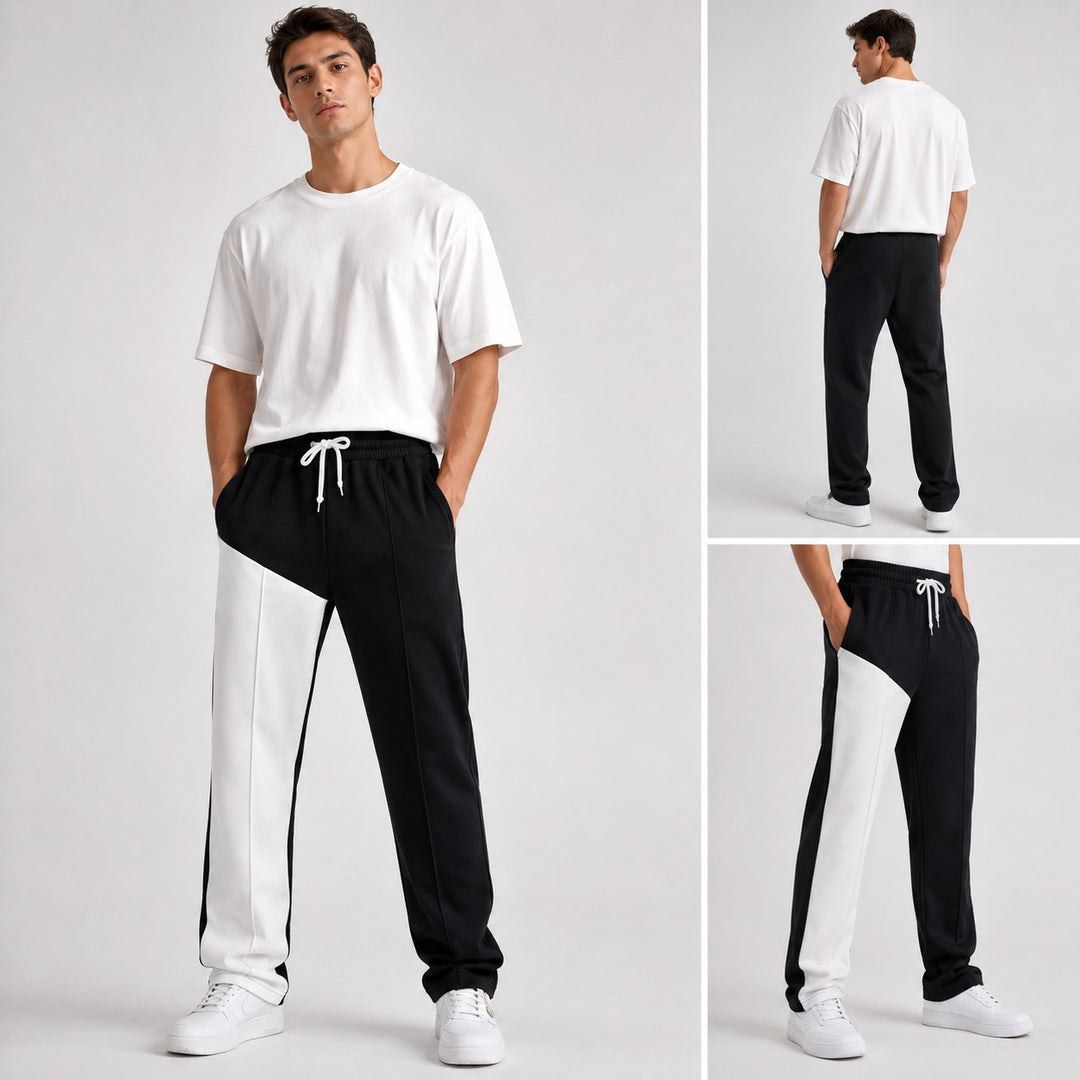 Damen Sportliche Freizeithose mit modischem Farbeinsatz Drune