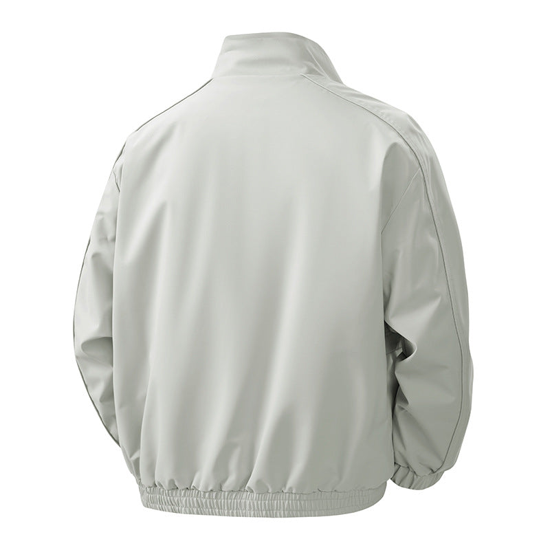Herren leichter Übergangsblouson mit ergonomischen Schnittlinien, Stehkragen und verdecktem Reißverschluss Drune