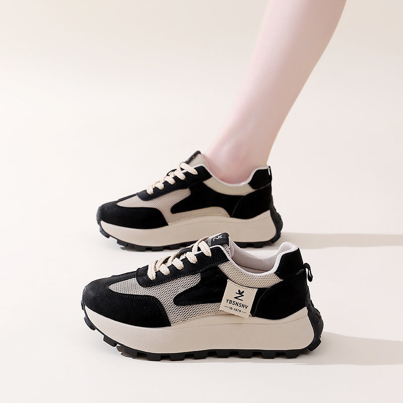 Damen Sportliche Sneaker mit atmungsaktiven Mesh-Einsätzen und dämpfender Sohle Drune