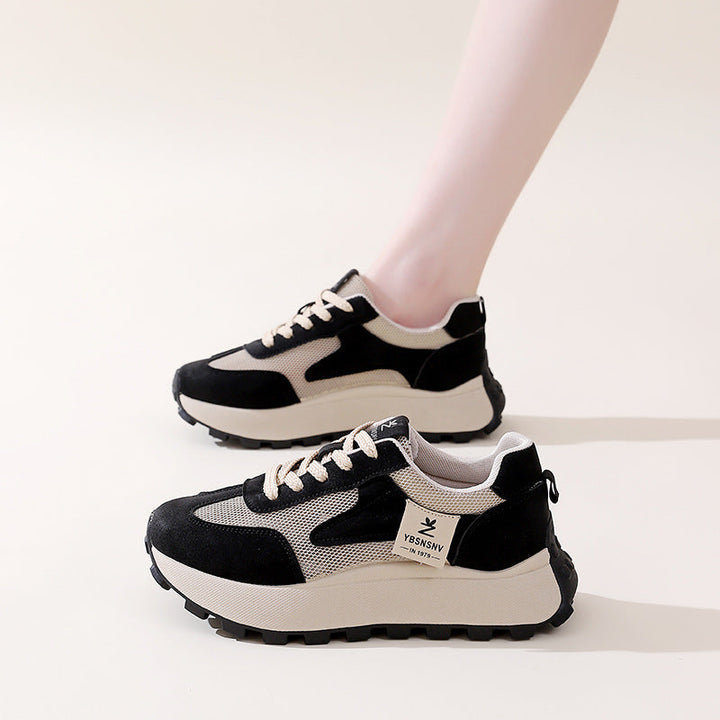 Damen Sportliche Sneaker mit atmungsaktiven Mesh-Einsätzen und dämpfender Sohle Drune