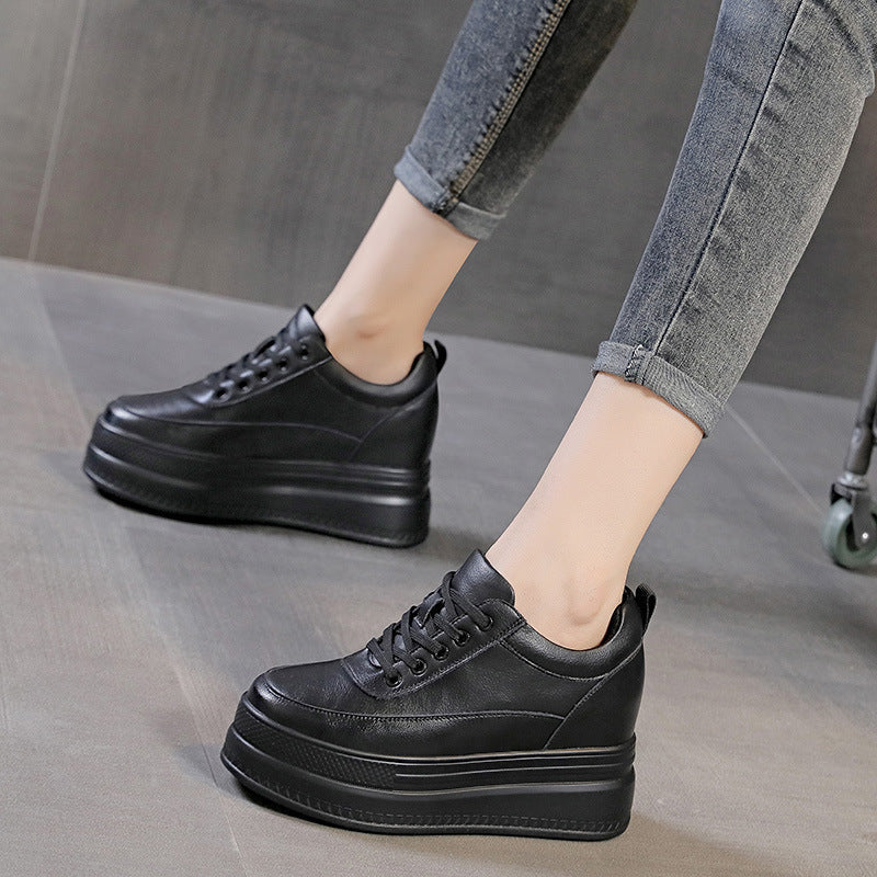 Damen Plateau Sneakers mit modischer und komfortabler Struktur Drune