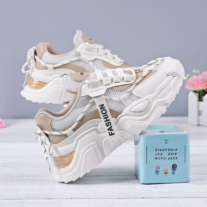 Damen Sportliche Sneakers mit atmungsaktiver Mesh-Oberfläche und stark gedämpfter Sohle Drune