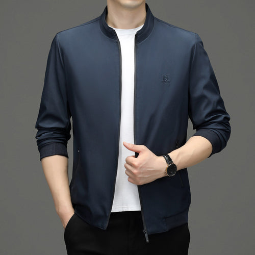 Herren Übergangsjacke mit sportlichem Stehkragen und atmungsaktiven Materialien Drune