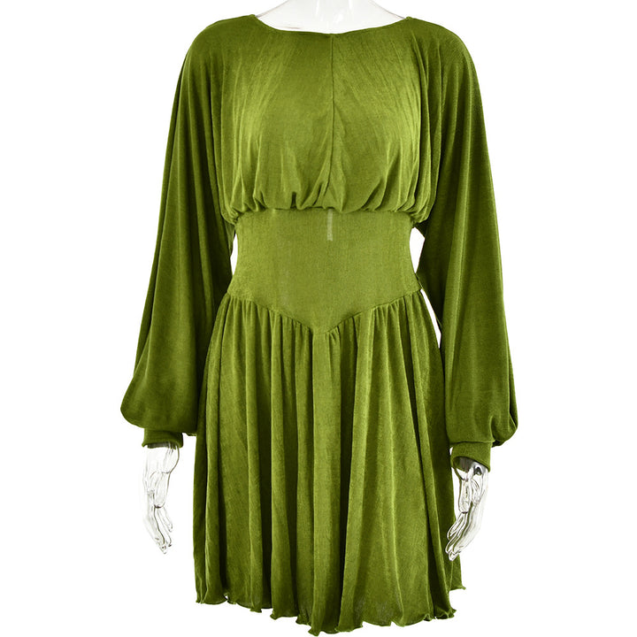 Damen Abendkleid mit weitem Ärmeldesign und schmeichelndem Schnitt Drune