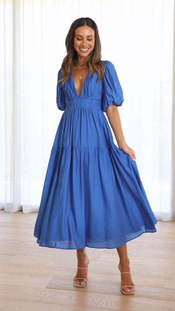 Drune | Taillierter Midikleid