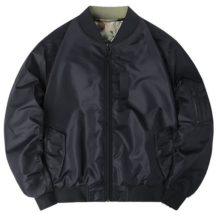 Herren  Classic Pilot Bomberjacke mit Utility-Ärmeltasche und gestepptem Futter Drune