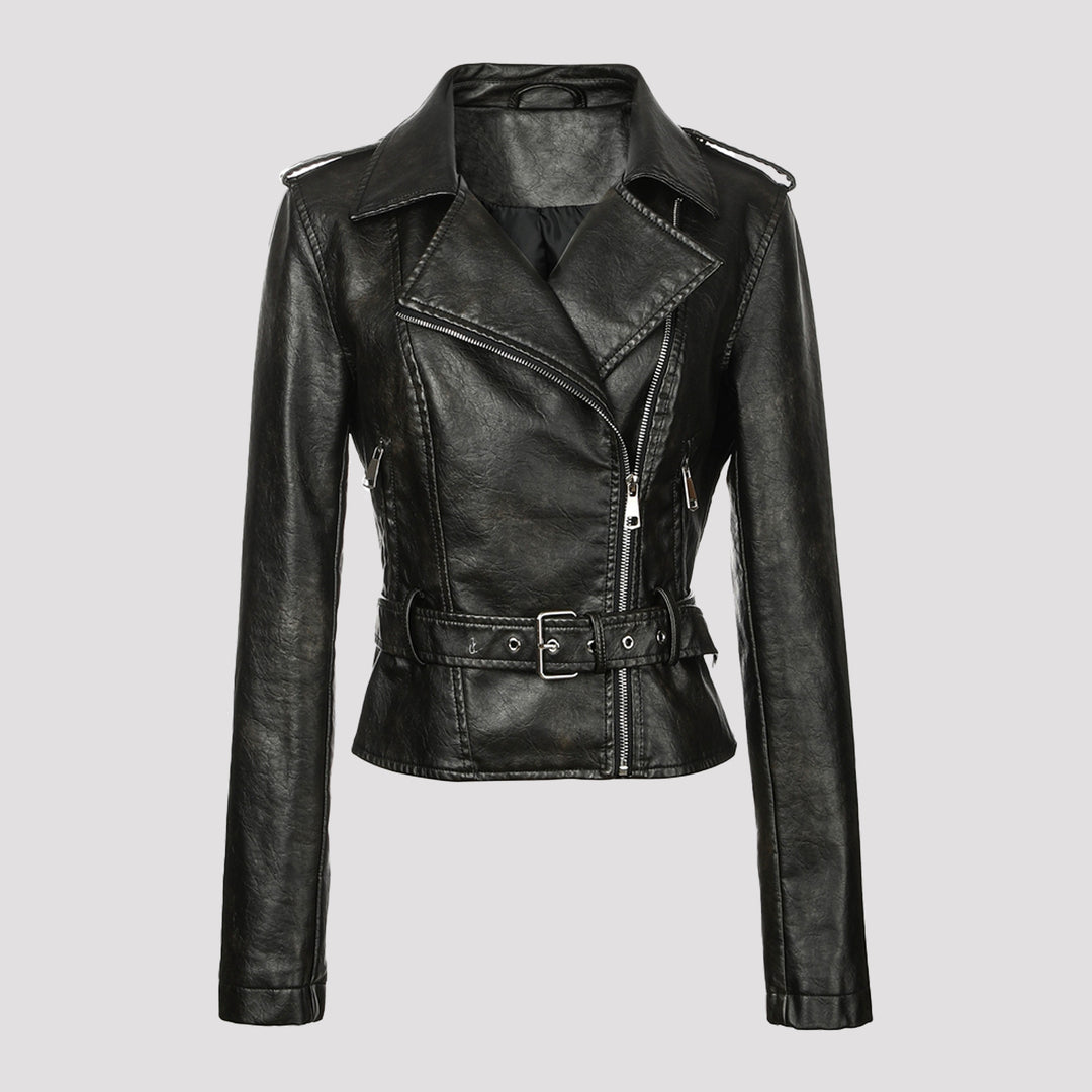Damen Modische Bikerjacke Drune