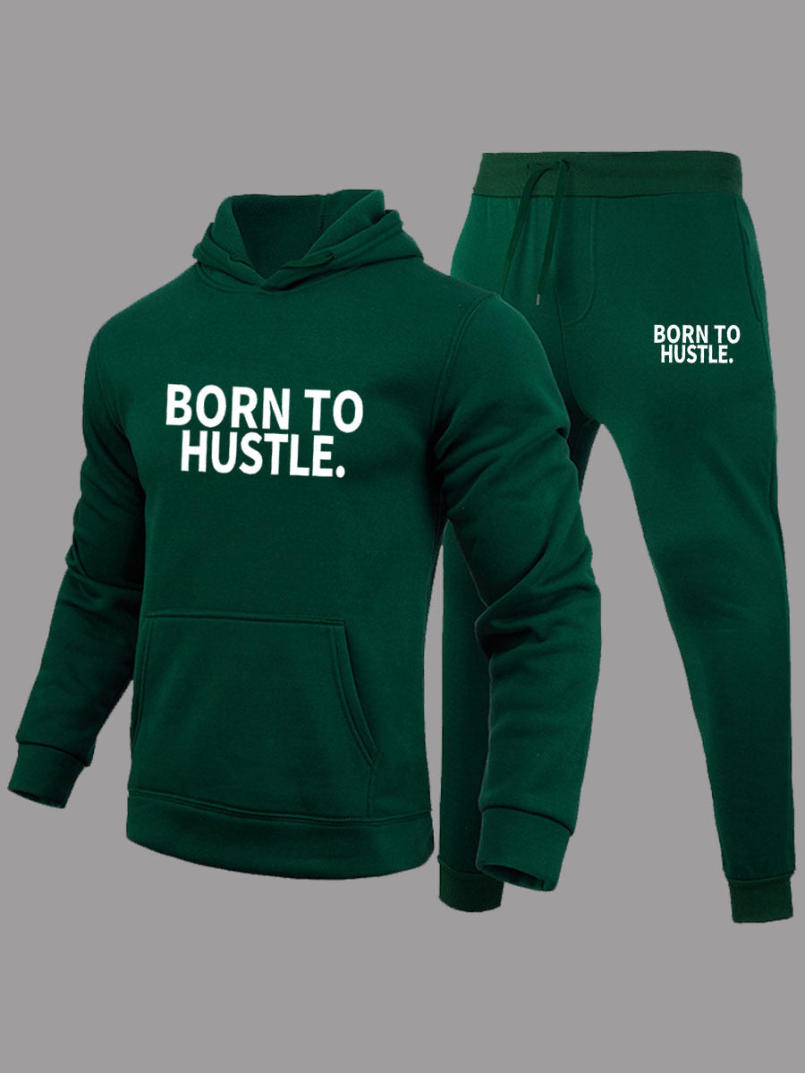 Herren Trainingsanzug mit modernem motivierendem Schriftzug Drune