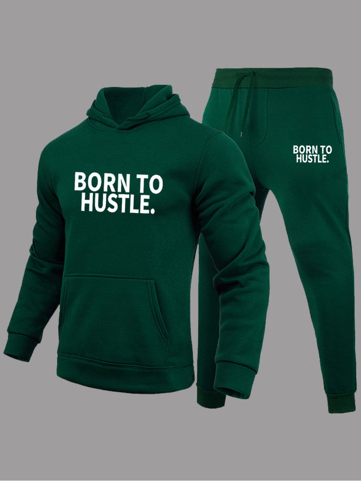 Herren Trainingsanzug mit modernem motivierendem Schriftzug Drune
