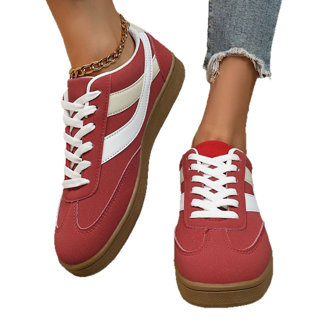 Damen Sportliche Sneakers mit atmungsaktivem Textil-Obermaterial und rutschfester Sohle Drune