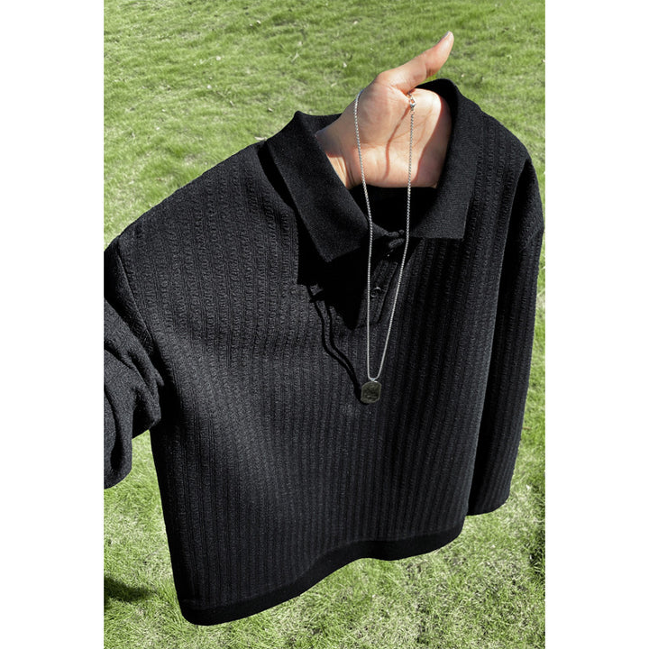 Damen Modisches Oversized Poloshirt mit strukturiertem Design Drune