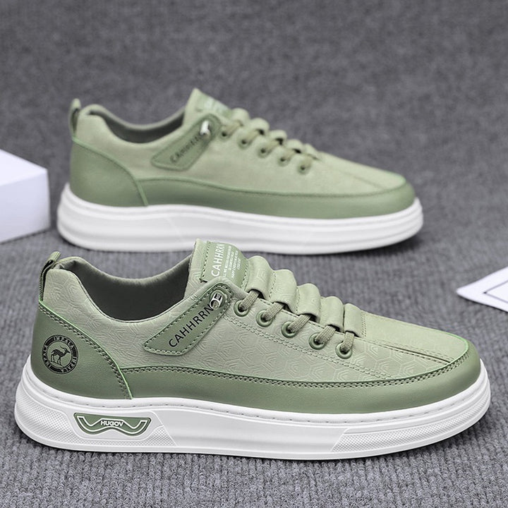 Herren Lässige Low-Top Sneaker mit geprägter Wabenstruktur und dämpfender Plateausohle Drune