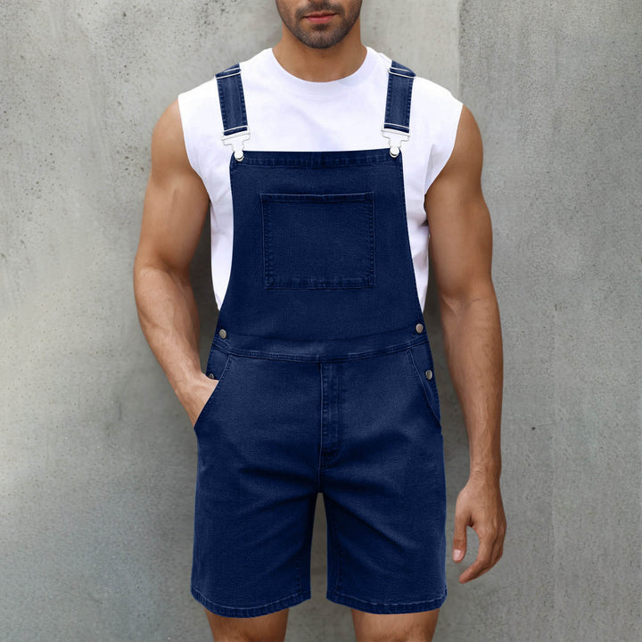Herren Lässige Denim-Latzhose Drune