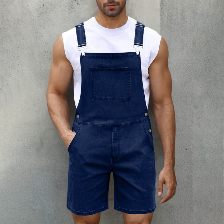 Herren Lässige Denim-Latzhose Drune